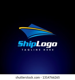 Ship Logo vector illustration boat