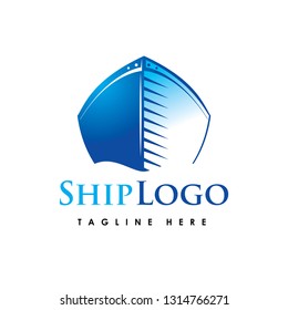 Ship Logo vector illustration boat