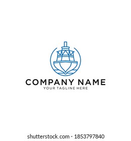 Ship Logo Vector Illustration Boat Stock Vector (Royalty Free ...