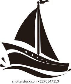 Ship logo vector illustrations clip art