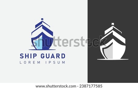 Ship logo - vector ship yacht logo