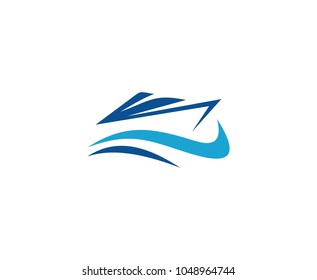 Ship logo yacht