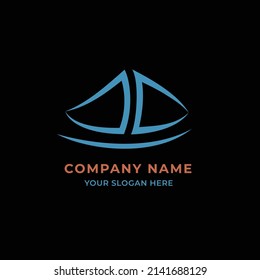 Ship logos for travel agencies, for to use in different designs for sailors, fishing, boating, shipping, delivering