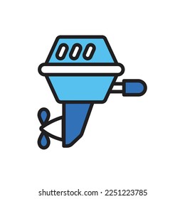 Ship Machine Icon Vector Illustration