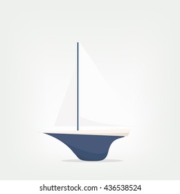 ship model vector illustration