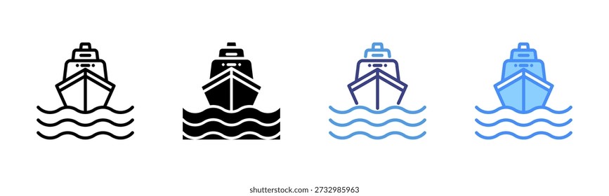 Ship Multi Style Icon Set