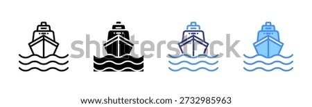 Ship Multi Style Icon Set