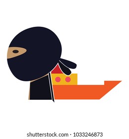 Ship Ninja Logo Icon Design