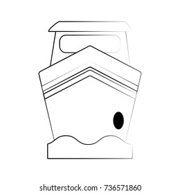 ship on water frontview icon image