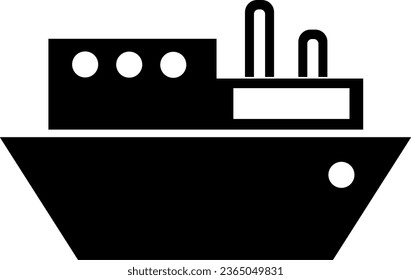 Es un barco como una de las formas de transporte
