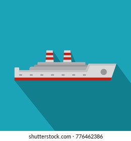 Ship passenger icon. Flat illustration of ship passenger vector icon for web