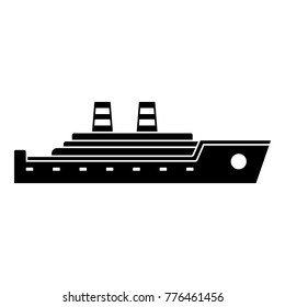 Ship passenger icon. Simple illustration of ship passenger vector icon for web