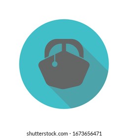 Ship, passenger long shadow icon. Simple glyph, flat vector of transport icons for ui and ux, website or mobile application