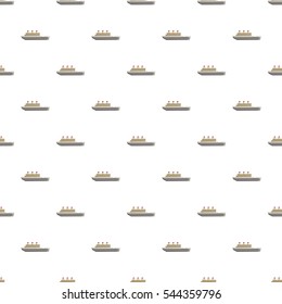 Ship pattern. Cartoon illustration of ship vector pattern for web