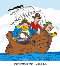 ship and pirates