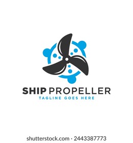 Schiffspropeller Industrie Logo Design