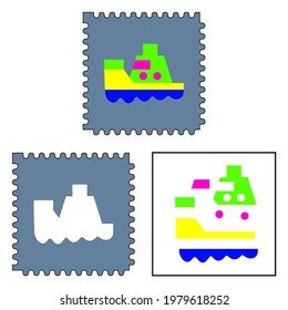 ship puzzle piece. child's play. dismantle the puzzle.