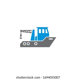 Ship related icon on background for graphic and web design. Creative illustration concept symbol for web or mobile app.