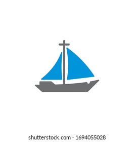 Ship related icon on background for graphic and web design. Creative illustration concept symbol for web or mobile app.