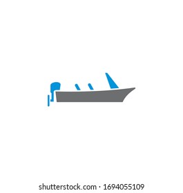 Ship related icon on background for graphic and web design. Creative illustration concept symbol for web or mobile app.