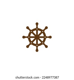 Ship rudder drawing illustration. Rudder icon.