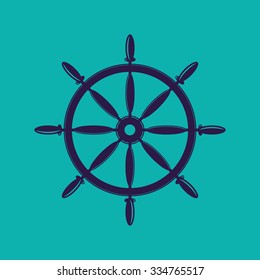 Ship Rudder Icon 