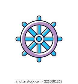 ship rudder icon vector image white background