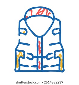 ship safety equipment marine doodle icon sketch vector. ship safety equipment marine sign. isolated symbol illustration