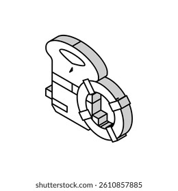 ship safety equipment marine isometric icon vector. ship safety equipment marine sign. isolated symbol illustration