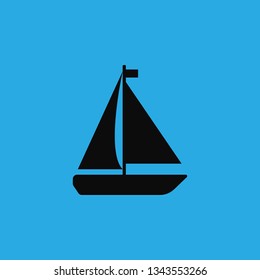 ship sail icon vector