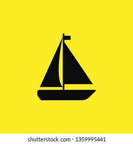 ship sail icon vector