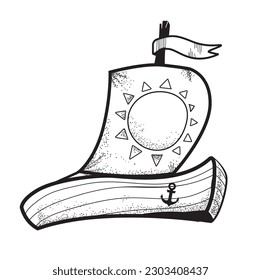 The Ship, sailboat,  sail with the sun