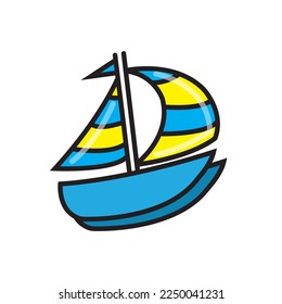 ship or sailboat vector illustration.