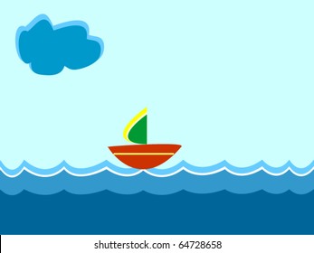 ship sailing on the sea