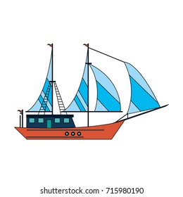 ship with sails icon image 