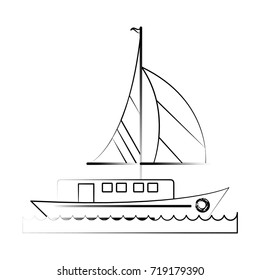 ship with sails icon image 