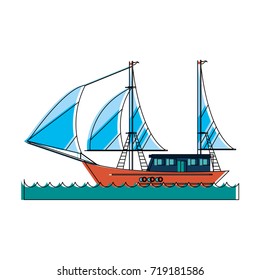 ship with sails icon image 