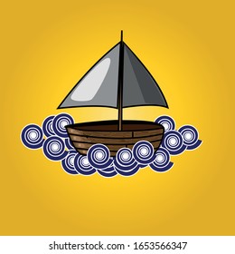 Das Schiff im Meer