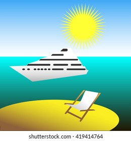 Ship in the sea
