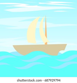 Ship at sea