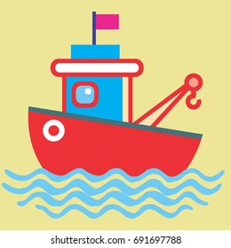 Ship at sea