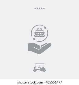 Ship services - Minimal modern icon