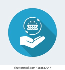 Ship services - Minimal modern icon