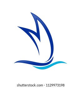 Ship Shape Initial M Lettermark Symbol Design