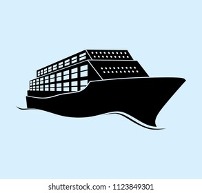 Ship silhouette icon
