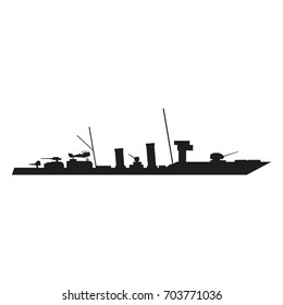 Ship silhouettes Vector black icon on white background