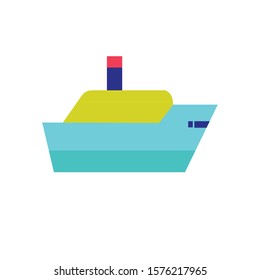 ship simple clip art vector illustration