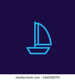 ship simple icon illustration vector design