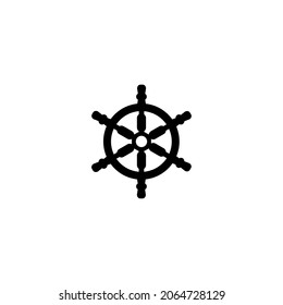 Ship steering icon design isolated on white background. vector illustration