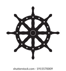 Ship steering icon, Travel and holiday symbols